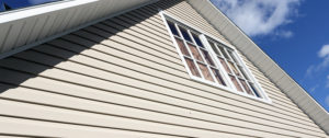 home siding on cape cod house with windows and roof line
