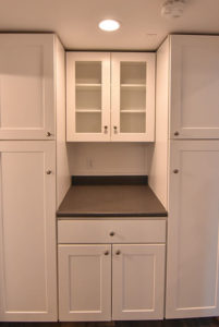 newly installed kitchen cabinets
